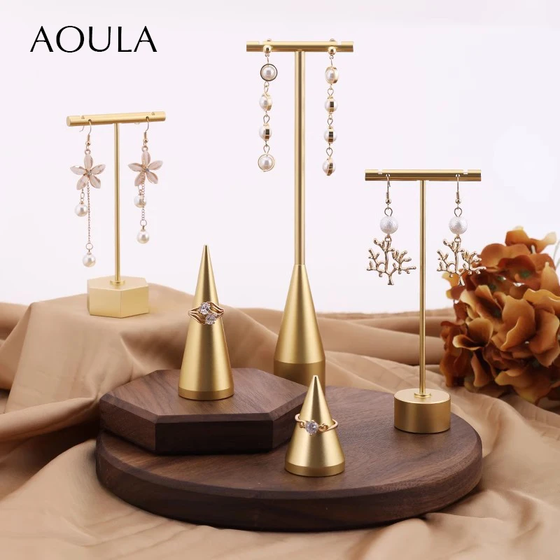 Luxury Dangle Earrings Display Metal Rack T Bar Stand Ring Jewelry Hanger Organizer Ear Studs Storage Holder Shelf Store Selling
Luxury Dangle Earrings Display Metal Rack T Bar Stand Ring Jewelry Hanger Organizer Ear Studs Storage Holder Shelf Store Selling