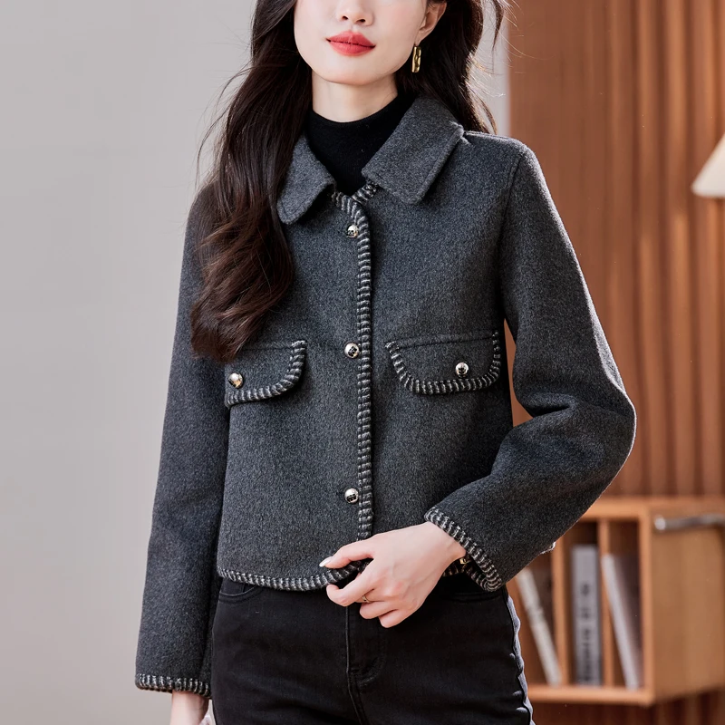 2025 New Double-Sided Fleece Coat Women's Short Model Shows Woolen Fashion Slim Jacket Autumn Winter Jackets
2025 New Double-Sided Fleece Coat Women's Short Model Shows Woolen Fashion Slim Jacket Autumn Winter Jackets