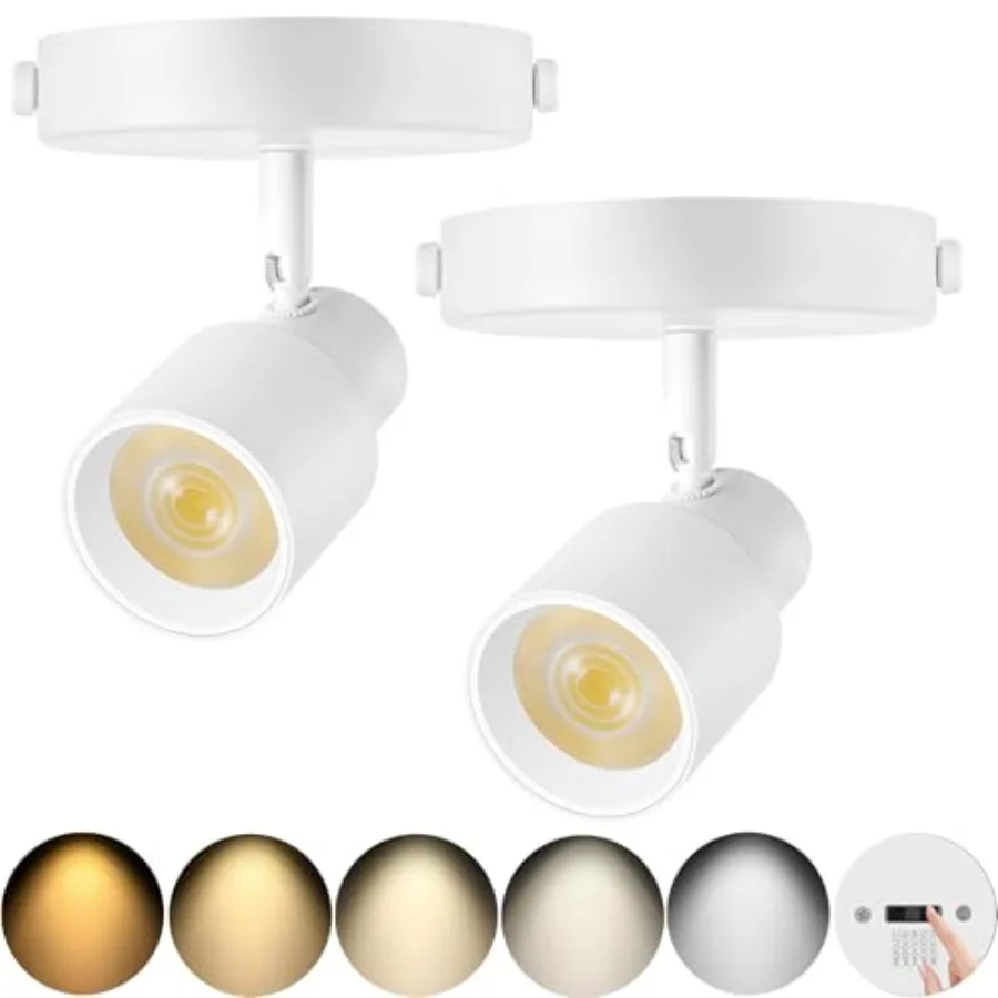 LED Ceiling Spotlight 5-Color Dimmable 0W Adjustable Directional Flush Mount Ceiling Spot Lights, 24° Beam Angle 1000lm CRI90+
LED Ceiling Spotlight 5-Color Dimmable 0W Adjustable Directional Flush Mount Ceiling Spot Lights, 24° Beam Angle 1000lm CRI90+