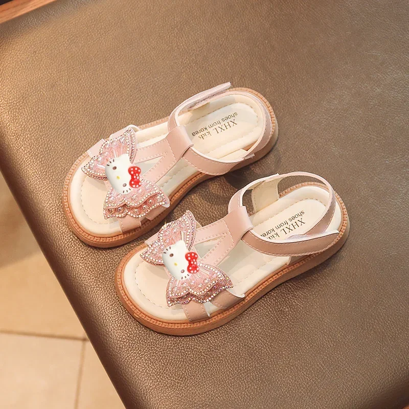 Sanrio hello kitty new children girls sandals soft sole summer bow fairy fashion pearl little girls princess shoes
Sanrio hello kitty new children girls sandals soft sole summer bow fairy fashion pearl little girls princess shoes