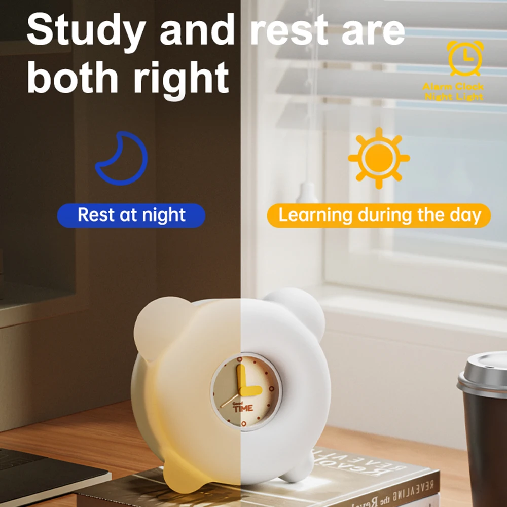 Night Light Cute Kids Alarm Clock Touch Ambient Light Portable USB Rechargeable Nursery Lamp with 3 Adjustable Brightness
Night Light Cute Kids Alarm Clock Touch Ambient Light Portable USB Rechargeable Nursery Lamp with 3 Adjustable Brightness