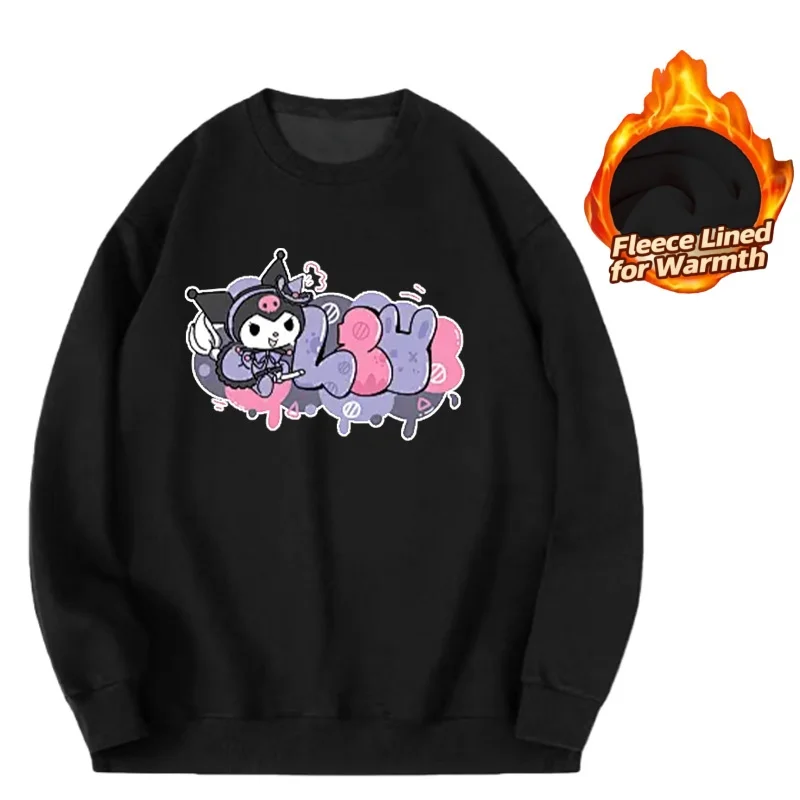 Sanrio Series Printed Crew Neck Long-Sleeve Top, Cute and Warm Fleece-Lined Crew Neck Long-Sleeve T-Shirt, 100% Cotton
Sanrio Series Printed Crew Neck Long-Sleeve Top, Cute and Warm Fleece-Lined Crew Neck Long-Sleeve T-Shirt, 100% Cotton