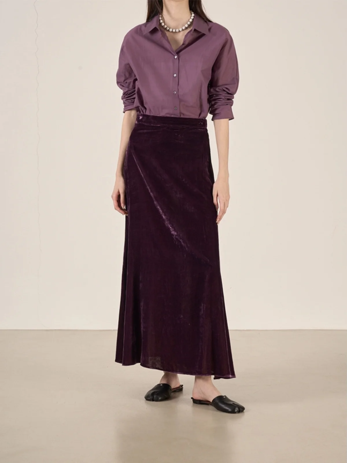 Комплект LANVIVIER Lav Velvet: длинная юбка с высокой талией из легкого хлопка с эффектом шелка, модный женский ансамбль
Комплект LANVIVIER Lav Velvet: длинная юбка с высокой талией из легкого хлопка с эффектом шелка, модный женский ансамбль