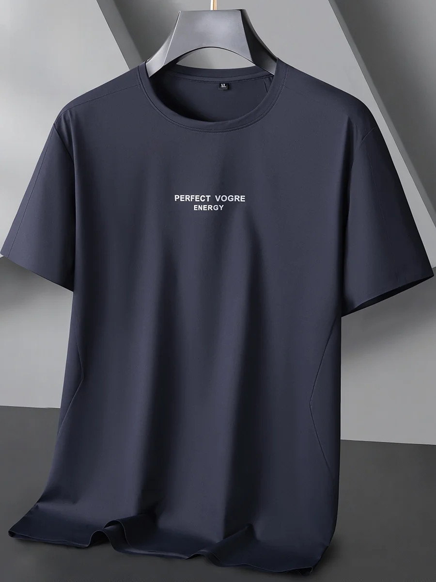 Ice Silk Loose Fit Men's T-Shirt Short Sleeve Fitness Sportswear Color plus Size Quick Dry Fashionable Summer Top
Ice Silk Loose Fit Men's T-Shirt Short Sleeve Fitness Sportswear Color plus Size Quick Dry Fashionable Summer Top