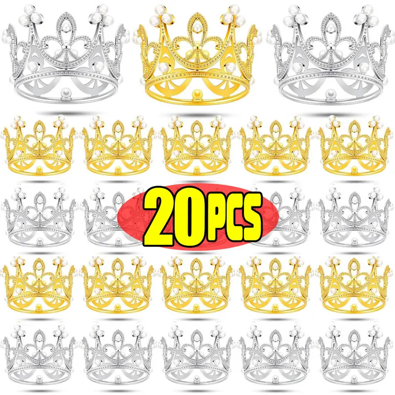 Мини-жемчужная Корона, украшение для торта, Топпер для кексов, детские украшения для волос, украшение для выпечки торта «сделай сам», для декора для свадьбы, дня рождения
Мини-жемчужная Корона, украшение для торта, Топпер для кексов, детские украшения для волос, украшение для выпечки торта «сделай сам», для декора для свадьбы, дня рождения