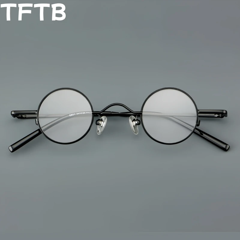TFTB Retro Round Titanium Alloy Men's and Women's Glasses Ultra-light Trend Small Optical Prescription Eyeglasses Frame 136mm
TFTB Retro Round Titanium Alloy Men's and Women's Glasses Ultra-light Trend Small Optical Prescription Eyeglasses Frame 136mm