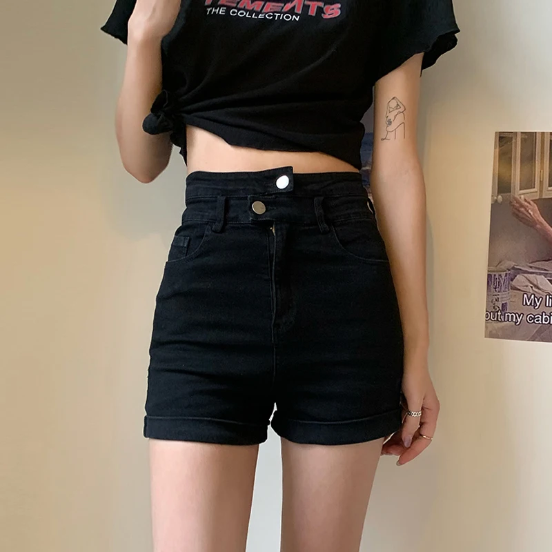 High Waist Black Denim Shorts Women's Spring 2026 plus Size Trendy Slimming Hot Pants Ins Style Cleanfit Summer Ladies Jeans
High Waist Black Denim Shorts Women's Spring 2026 plus Size Trendy Slimming Hot Pants Ins Style Cleanfit Summer Ladies Jeans