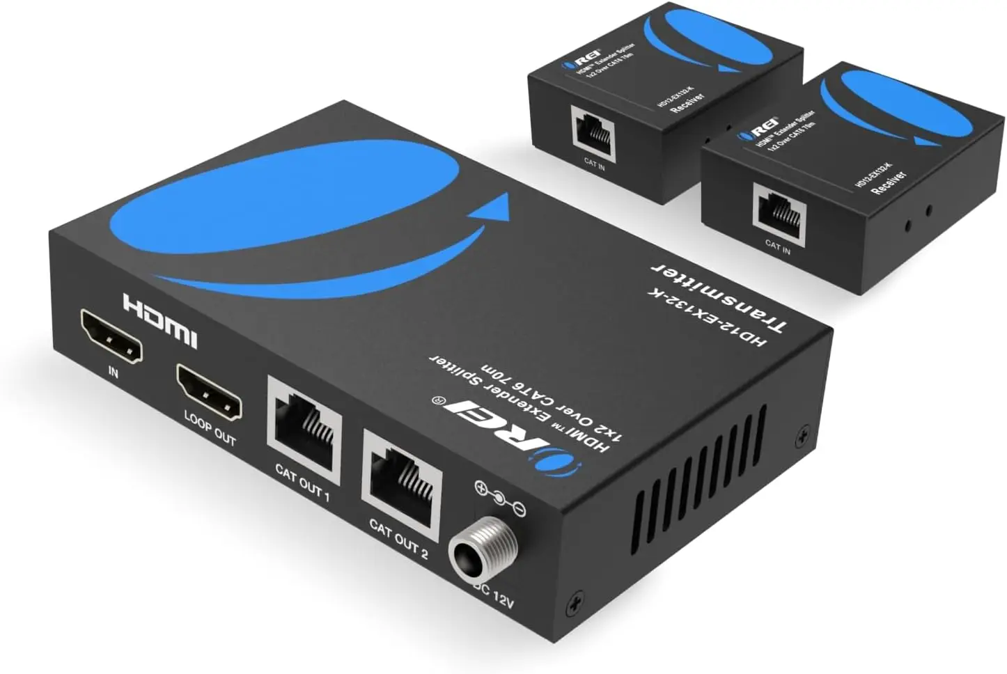 HDMI Splitter Over Single CAT6/7 Cable, Extends to 2 Displays Up to 132 Ft with Low Latency
HDMI Splitter Over Single CAT6/7 Cable, Extends to 2 Displays Up to 132 Ft with Low Latency