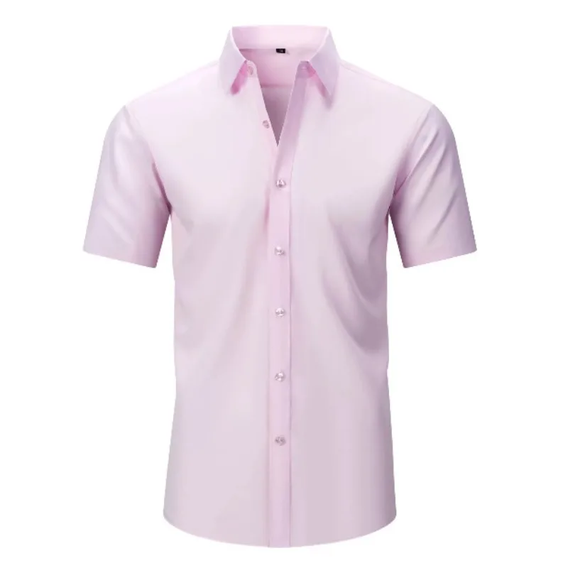 Cross-border Four-sided Elastic Non-ironing Men's Short-sleeved Shirt Silky Vertical European-sized Men's Shirt for Export 2026
Cross-border Four-sided Elastic Non-ironing Men's Short-sleeved Shirt Silky Vertical European-sized Men's Shirt for Export 2026