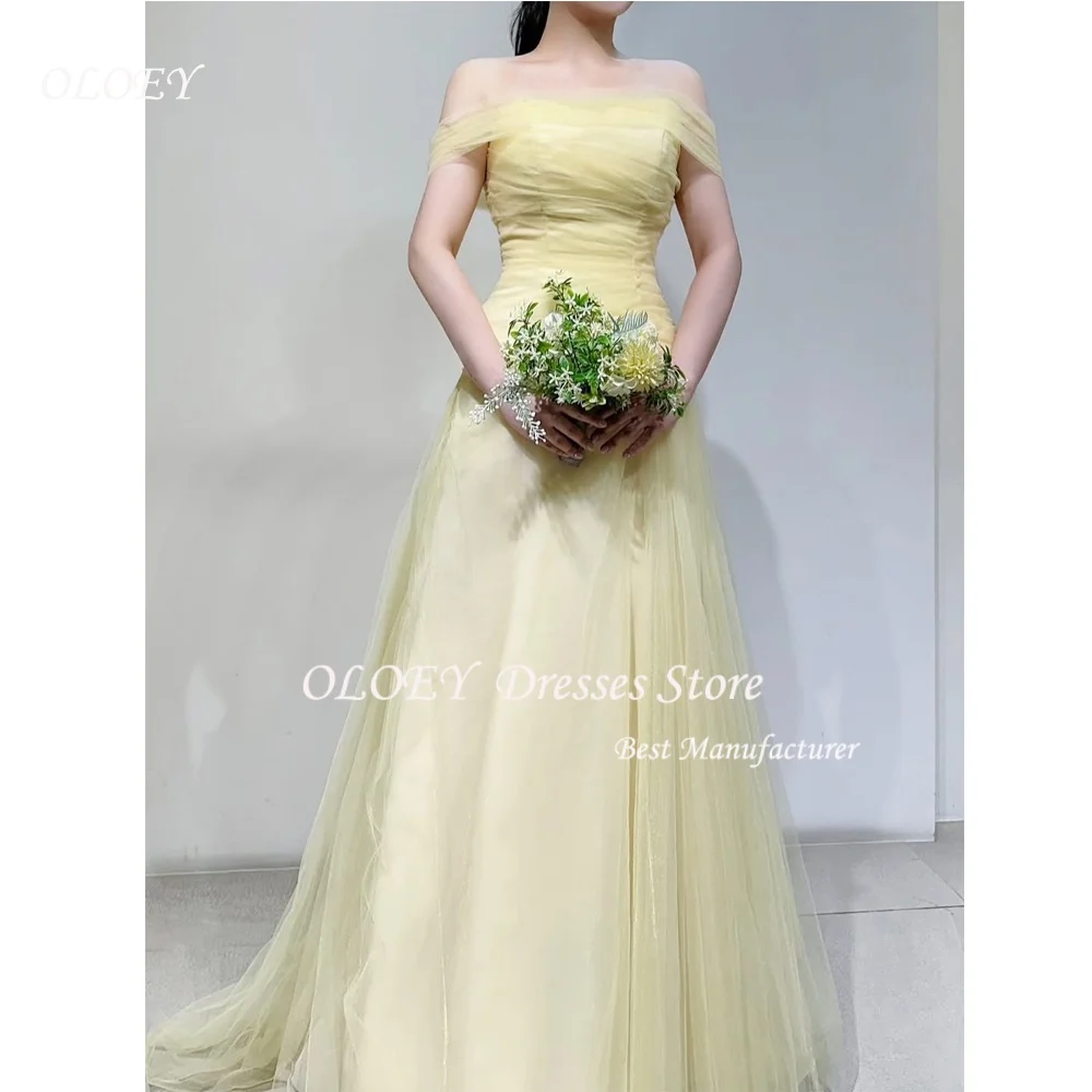 OLOEY 2026 New Korean Wedding Dresses Light Yellow Soft Tulle Bridal Wedding Snap Dresses Customized Luxury Women Party Dresses
OLOEY 2026 New Korean Wedding Dresses Light Yellow Soft Tulle Bridal Wedding Snap Dresses Customized Luxury Women Party Dresses