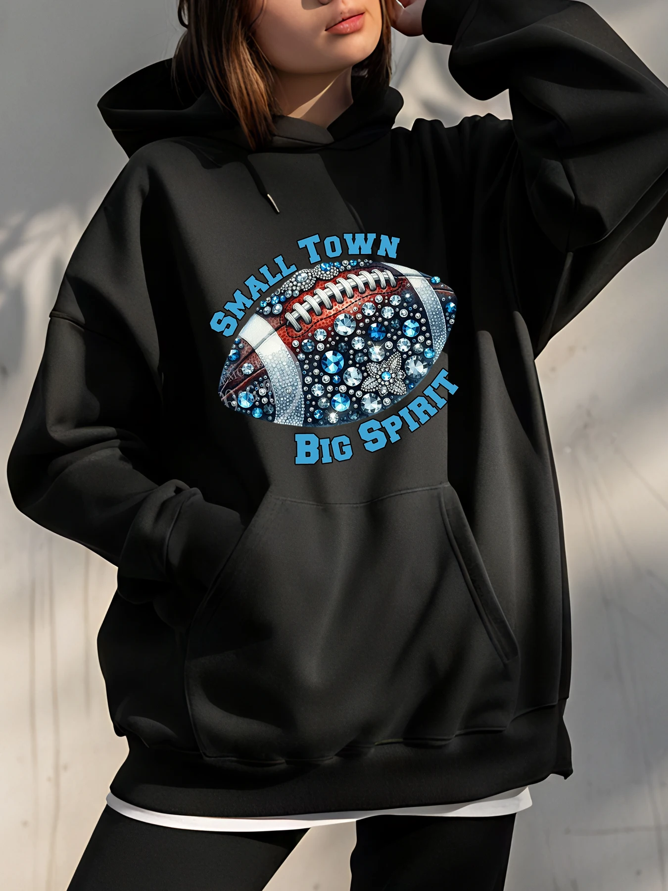 Football Hoodie Small Town Big Spirit Print Unisex Sweatshirt Casual Sportswear Youth College Style
Football Hoodie Small Town Big Spirit Print Unisex Sweatshirt Casual Sportswear Youth College Style
