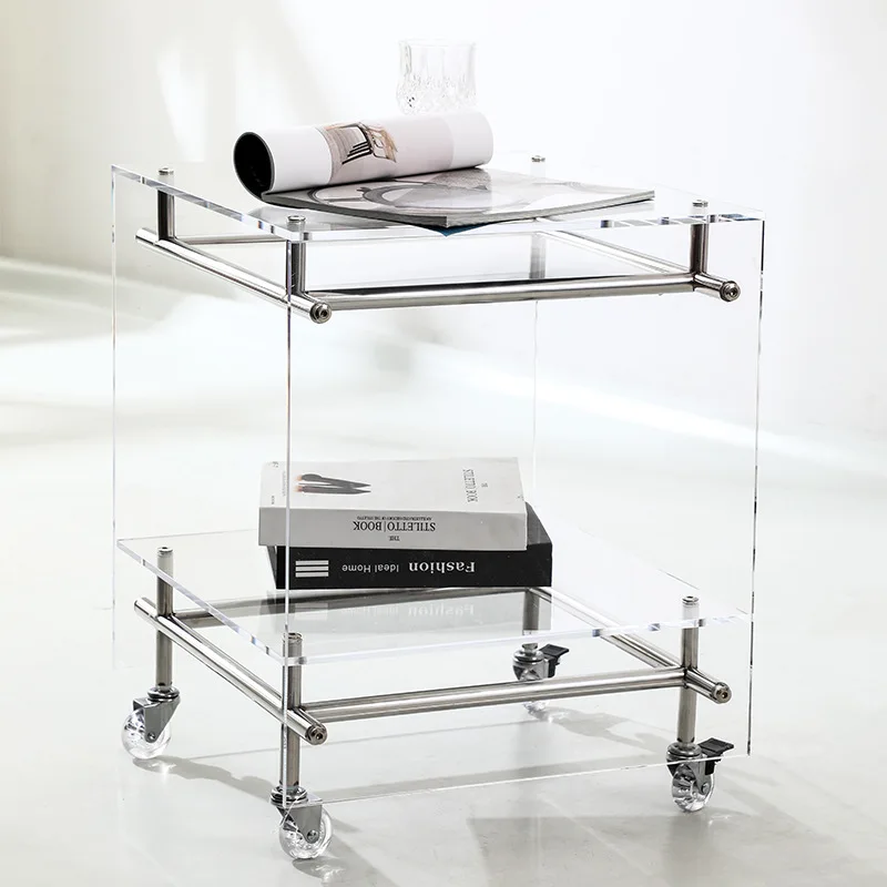 Acrylic edge few corners Ins wind, transparent movable trolley, bedside table light luxury, tea table multi-layer shelf
Acrylic edge few corners Ins wind, transparent movable trolley, bedside table light luxury, tea table multi-layer shelf