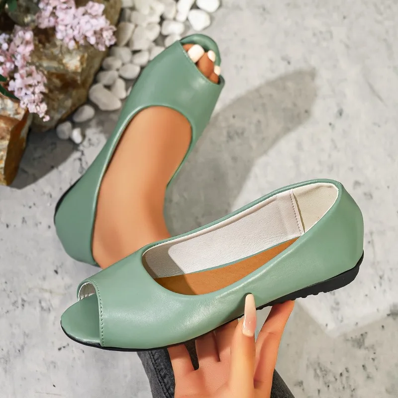 2026 New Solid Color Simple Casual Women's Sandals Fashion Fish Mouth Lightweight Comfort Shoes for Women Сандалии Для Девочек
2026 New Solid Color Simple Casual Women's Sandals Fashion Fish Mouth Lightweight Comfort Shoes for Women Сандалии Для Девочек