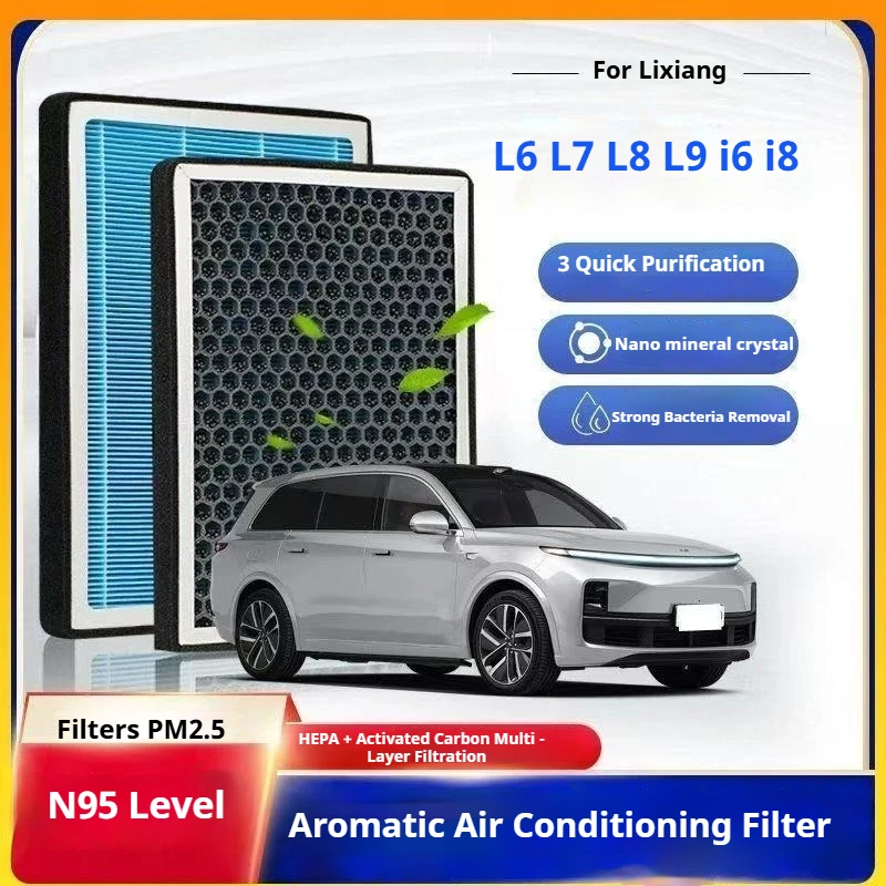 For Li Lixiang L6 L7 L8 L9 I6 I8 MEAG Car Aromatherapy Air Conditioner Filter Replacement Antibacterial AC Filter Accessories
For Li Lixiang L6 L7 L8 L9 I6 I8 MEAG Car Aromatherapy Air Conditioner Filter Replacement Antibacterial AC Filter Accessories
