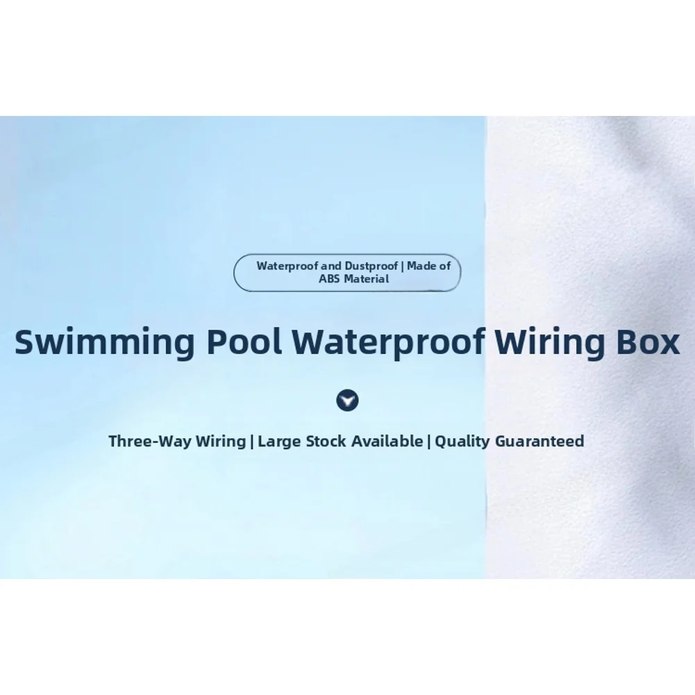 DN20 Waterproof Junction Box For Pool Lights Outdoor Underwater Wiring ABS Material IPX68 Rated G3/4in
DN20 Waterproof Junction Box For Pool Lights Outdoor Underwater Wiring ABS Material IPX68 Rated G3/4in