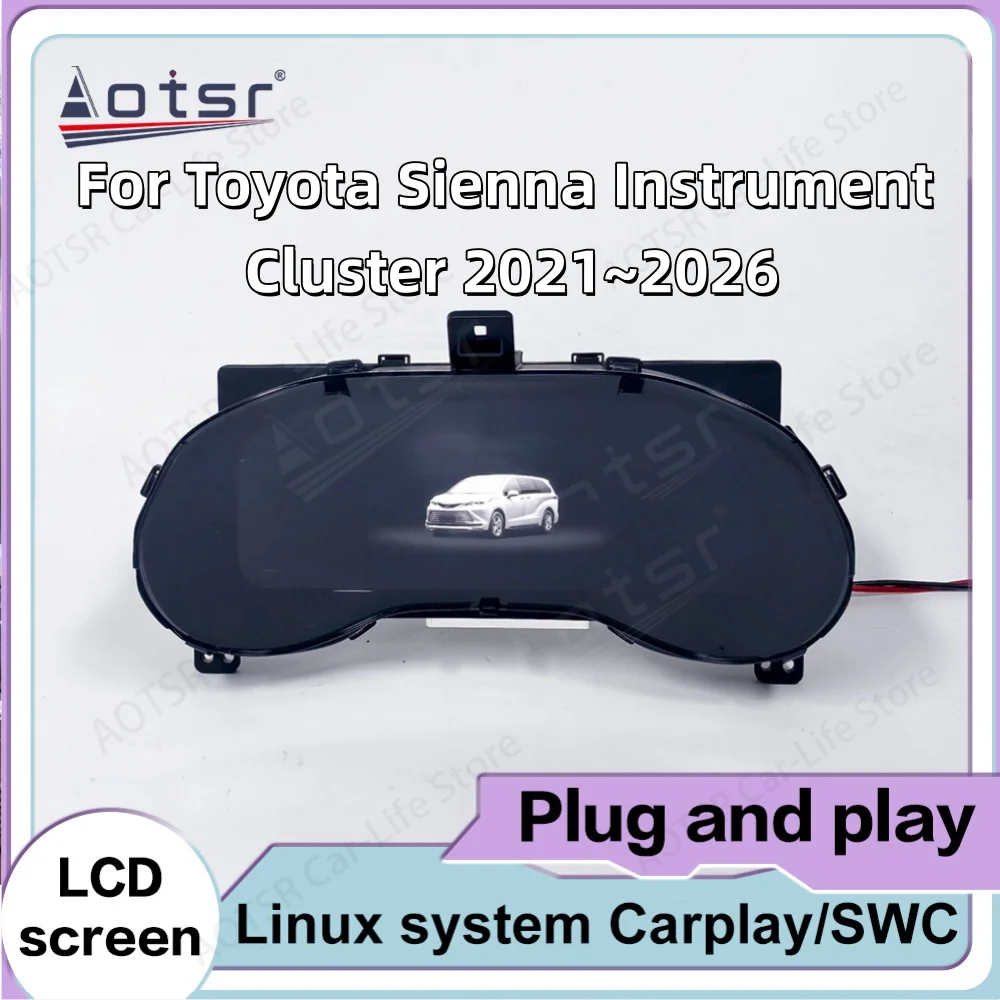 For Toyota Sienna Instrument Cluster 2021~2026 Digital Performance Display Dashboard LCD Speed Table Car Virtual Information
For Toyota Sienna Instrument Cluster 2021~2026 Digital Performance Display Dashboard LCD Speed Table Car Virtual Information