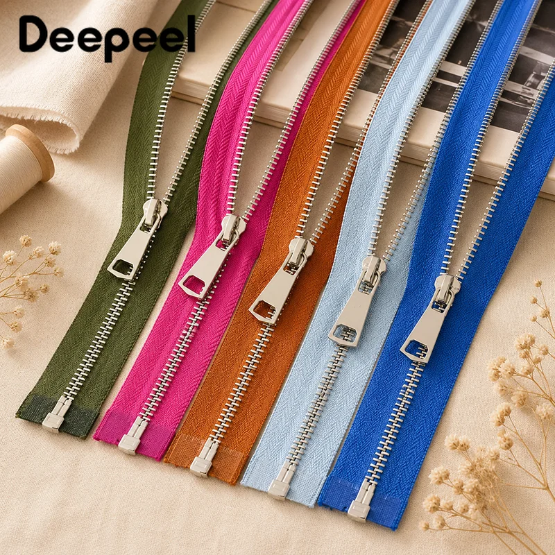 1Pc 70/90/120cm 5# Metal Zipper Double Slider Open End Silver Teeth For Down Jacket Coat Garment Sewing Repair Kit For DIY Craft
1Pc 70/90/120cm 5# Metal Zipper Double Slider Open End Silver Teeth For Down Jacket Coat Garment Sewing Repair Kit For DIY Craft
