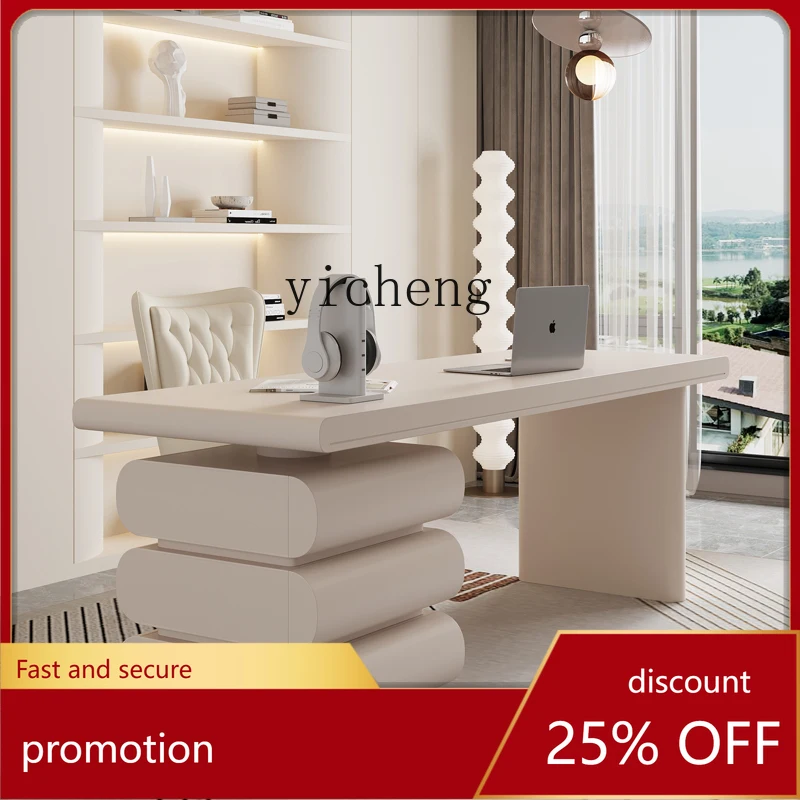 CZ Cream Style Book Desk and Chair Home Computer and Chair Information Office Desk Light Luxury Modern Writing Desk
CZ Cream Style Book Desk and Chair Home Computer and Chair Information Office Desk Light Luxury Modern Writing Desk