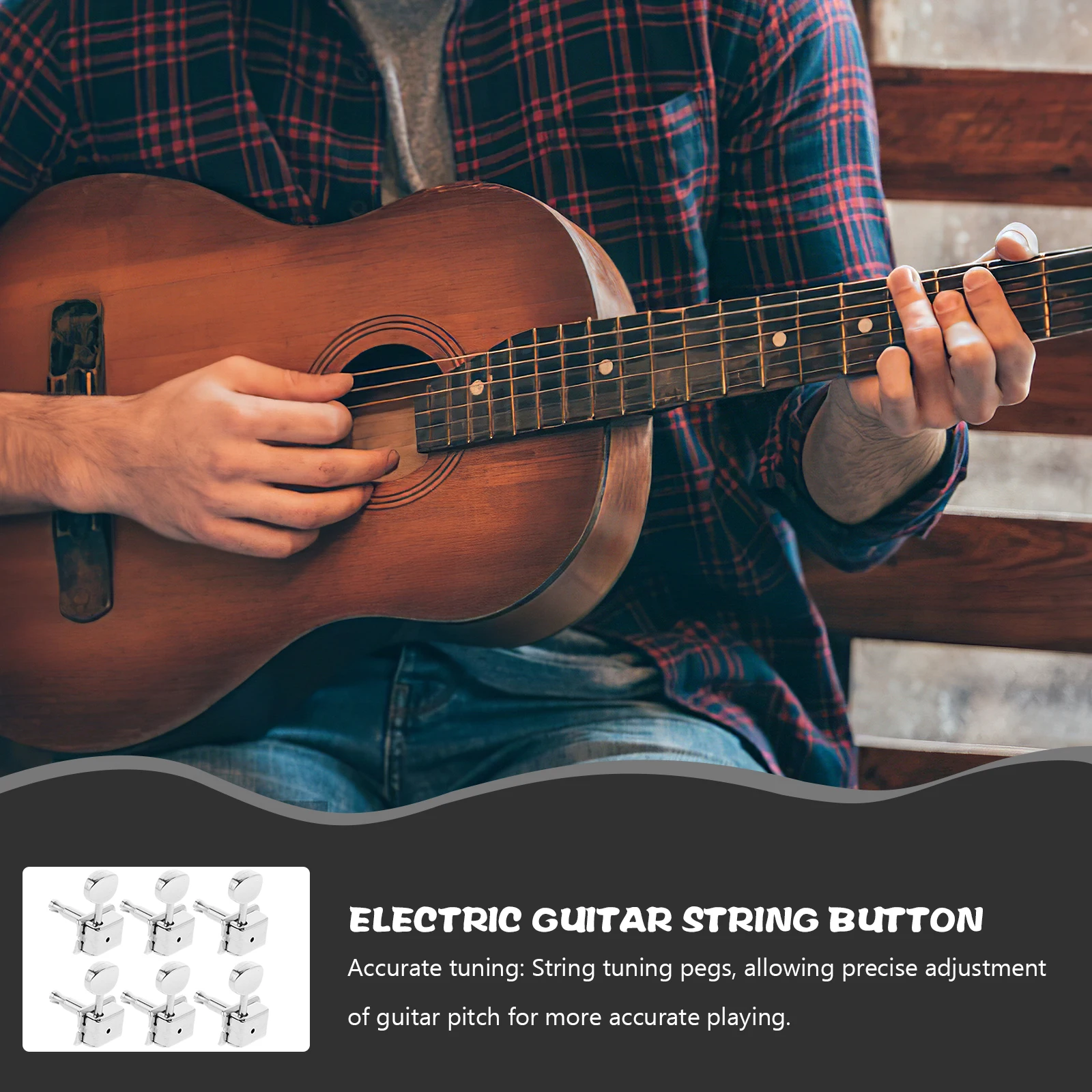 6pcs 6 Pegs Metal Electric Classical Pitch Classical Guitar Tuners Knobs Retro Style String Components Guitar Accessories
6pcs 6 Pegs Metal Electric Classical Pitch Classical Guitar Tuners Knobs Retro Style String Components Guitar Accessories