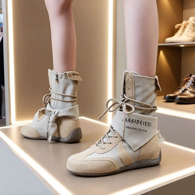 Retro Women's Boots Design Flats Fashion Boots New Spring Autumn and Winter Versatile Boxing Shoes Women's Casual Short Boots
Retro Women's Boots Design Flats Fashion Boots New Spring Autumn and Winter Versatile Boxing Shoes Women's Casual Short Boots
