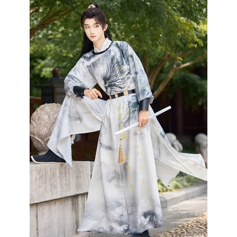 Men Tang Dynasty Round Collar Hanfu Traditional Chinese Scholar Martial Arts Casual Performance Costume
Men Tang Dynasty Round Collar Hanfu Traditional Chinese Scholar Martial Arts Casual Performance Costume