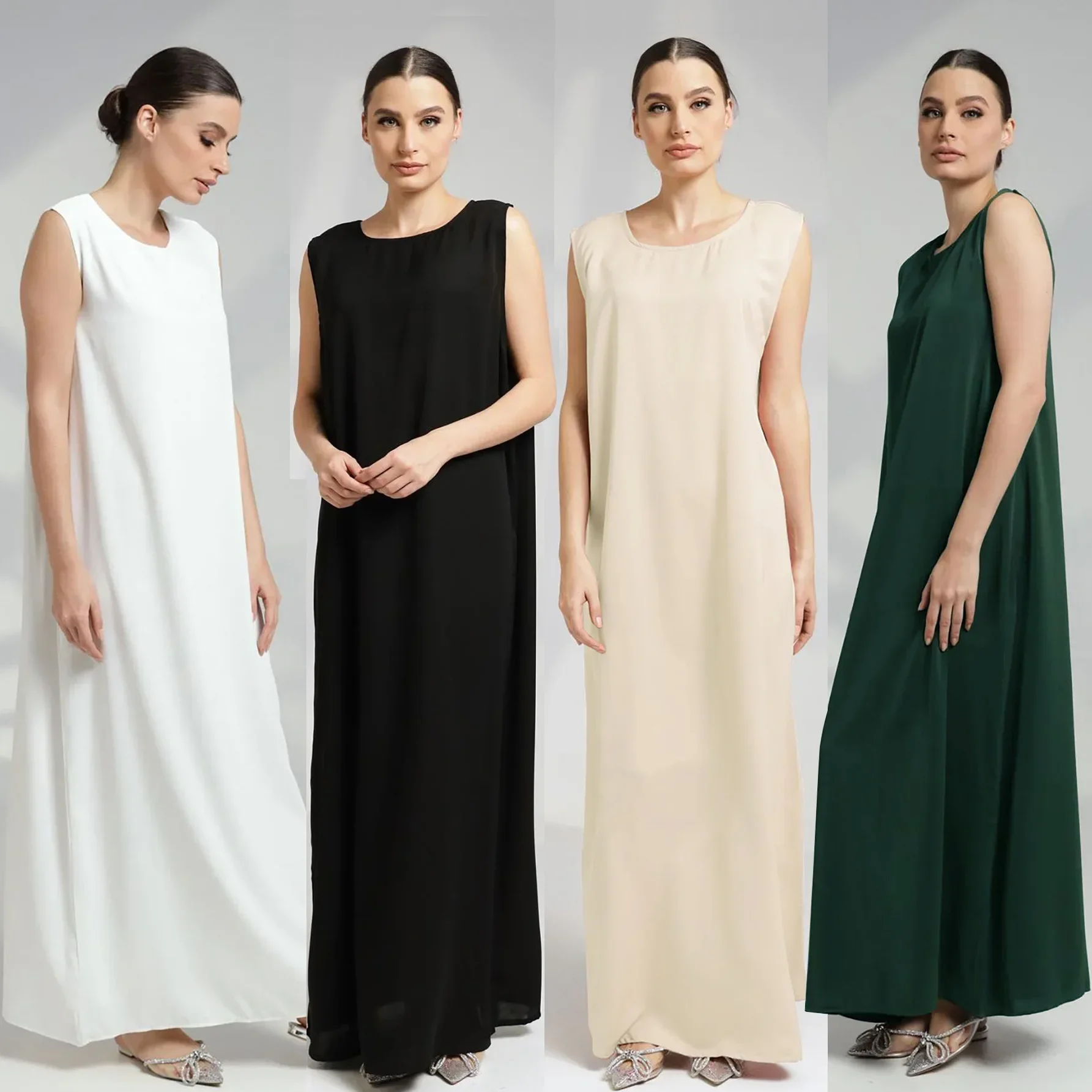 Ramadan Sleeveless Abaya Turkey Islam Arabic Muslim Long Dress African Dresses For Women Clothing Robe Musulmane Femme Vestidos
Ramadan Sleeveless Abaya Turkey Islam Arabic Muslim Long Dress African Dresses For Women Clothing Robe Musulmane Femme Vestidos