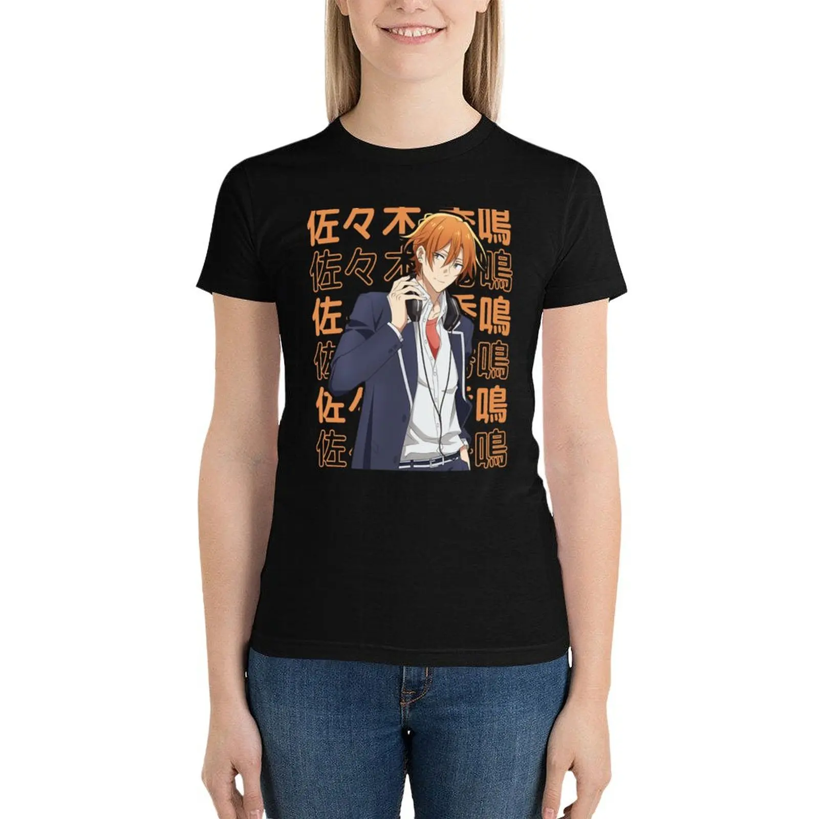 sasaki and miyano - sasaki T-Shirt kawaii clothes summer tops graphics western t-shirt dress for Women 
sasaki and miyano - sasaki T-Shirt kawaii clothes summer tops graphics western t-shirt dress for Women