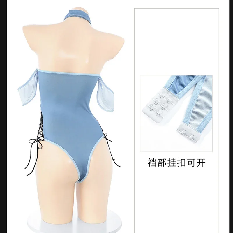 Anime Shark Maiden Uniform Teeth Mouth Backless Bodysuit Open Crotch Summer Beach Swimsuit Party Cosplay Costume for Women
Anime Shark Maiden Uniform Teeth Mouth Backless Bodysuit Open Crotch Summer Beach Swimsuit Party Cosplay Costume for Women