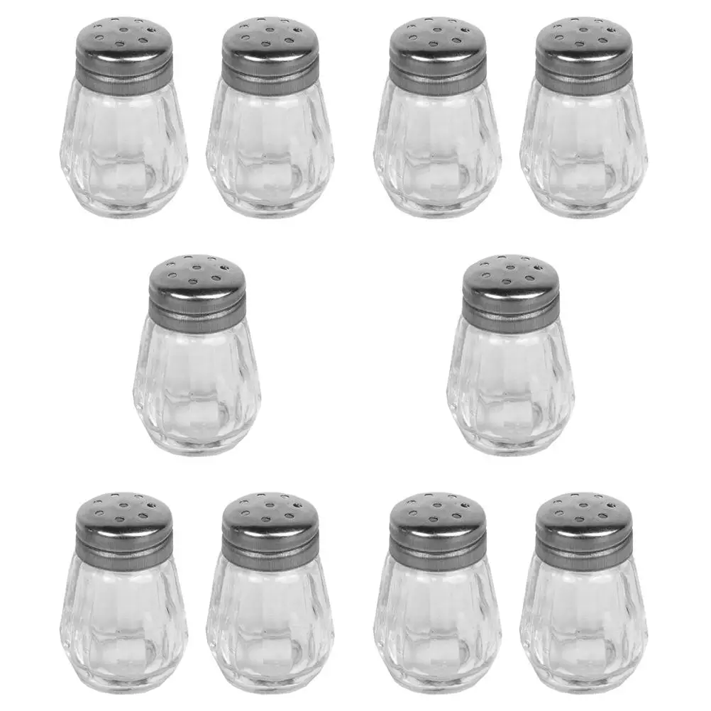 10 Pcs Mini Travel Spice Jars Glass Salt Shaker Seasoning Bottle Kitchen Supply BBQ Camping Container Safe Practical
10 Pcs Mini Travel Spice Jars Glass Salt Shaker Seasoning Bottle Kitchen Supply BBQ Camping Container Safe Practical