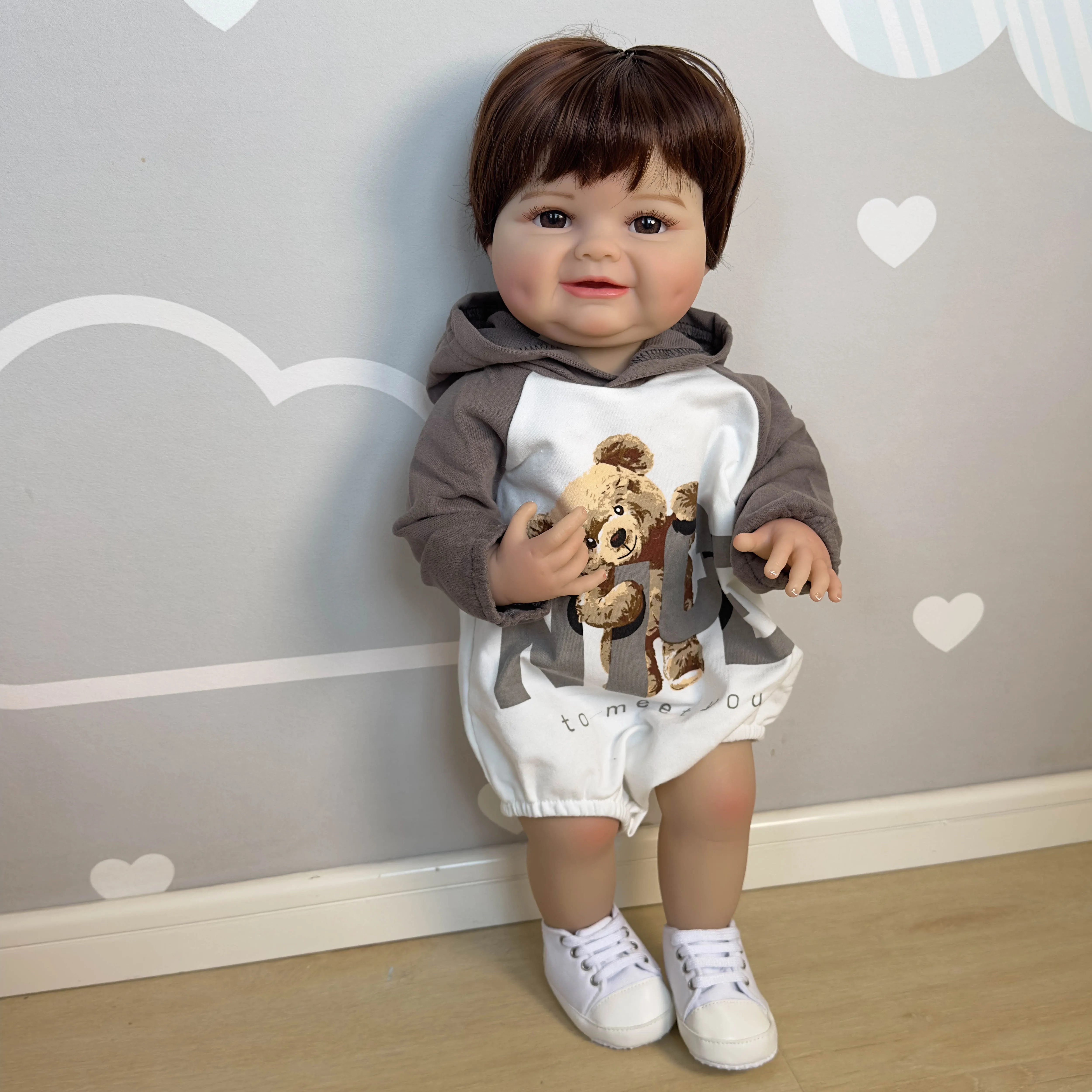 NPK 22inch Vinyl Reborn Doll Full Body Newborn Baby Size 3D Skin High Quality Gift for Collectors And Babies
NPK 22inch Vinyl Reborn Doll Full Body Newborn Baby Size 3D Skin High Quality Gift for Collectors And Babies