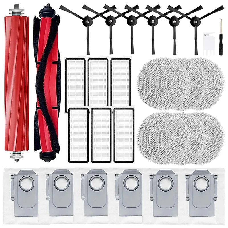 A44F-Replacement Parts For Roborock Qrevo Maxv/Qrevo S/Qrevo Pro Robot Vacuum Cleaner Main Side Brush Filter Mop Dust Bag
A44F-Replacement Parts For Roborock Qrevo Maxv/Qrevo S/Qrevo Pro Robot Vacuum Cleaner Main Side Brush Filter Mop Dust Bag