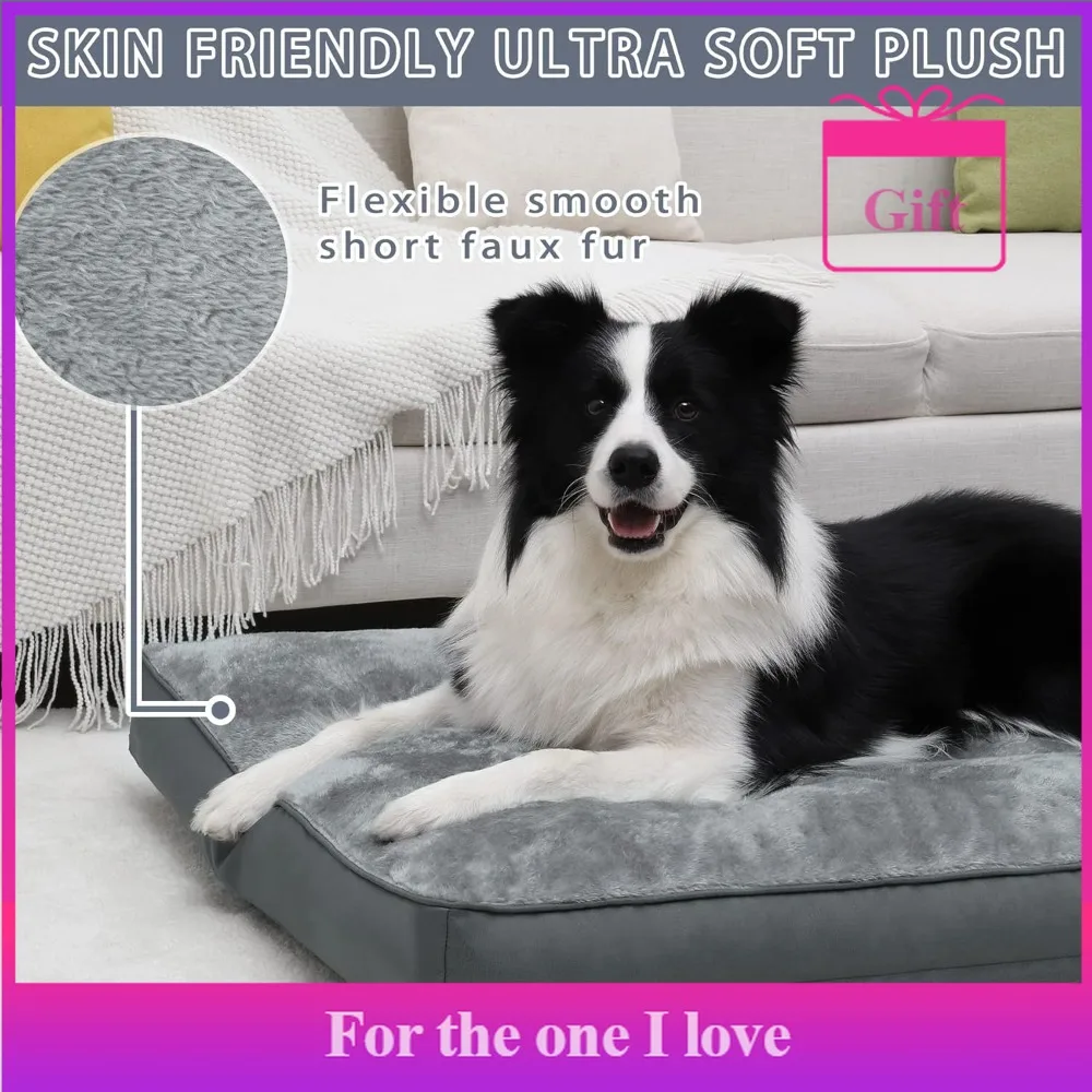 Dog Bed with Removable and Washable Cover, Non-slip Bottom, Waterproof Plush Dog Bed
Dog Bed with Removable and Washable Cover, Non-slip Bottom, Waterproof Plush Dog Bed