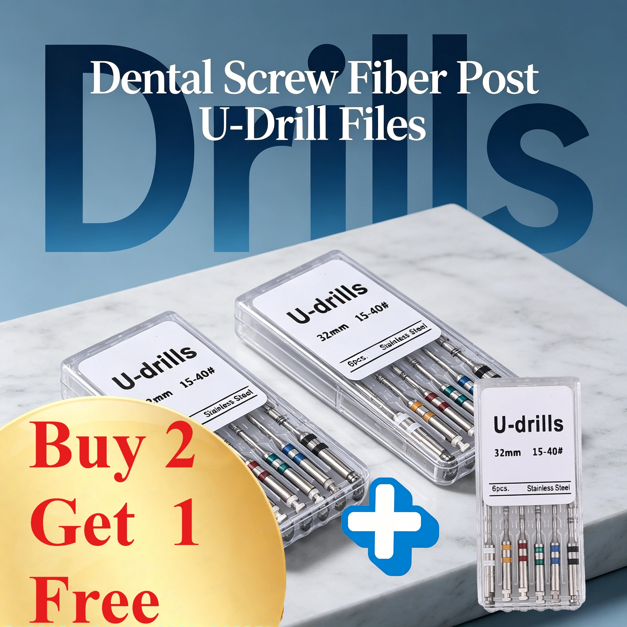 SYJH Stainless Steel Dental U-Drill Sharp Fast Cutting Fiber Post Reamer for Safe Root Canal Post Space Preparation Instruments
SYJH Stainless Steel Dental U-Drill Sharp Fast Cutting Fiber Post Reamer for Safe Root Canal Post Space Preparation Instruments