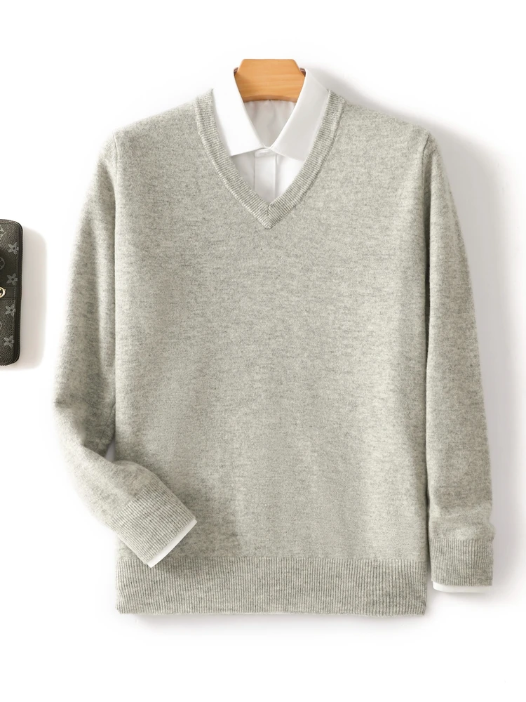 Men's Basic Sweater 100% Merino Wool Knitwear Autumn Winter V-Neck Pullover Solid Color Casual Comfortable Clothing Business Top
Men's Basic Sweater 100% Merino Wool Knitwear Autumn Winter V-Neck Pullover Solid Color Casual Comfortable Clothing Business Top