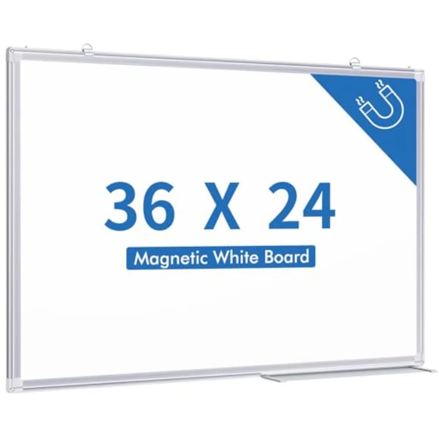 White Board Dry Erase 36 x 24 inches Magnetic Dry Erase Board Whiteboard for Wall Aluminum Frame Hanging Whiteboard Marker Boar
White Board Dry Erase 36 x 24 inches Magnetic Dry Erase Board Whiteboard for Wall Aluminum Frame Hanging Whiteboard Marker Boar