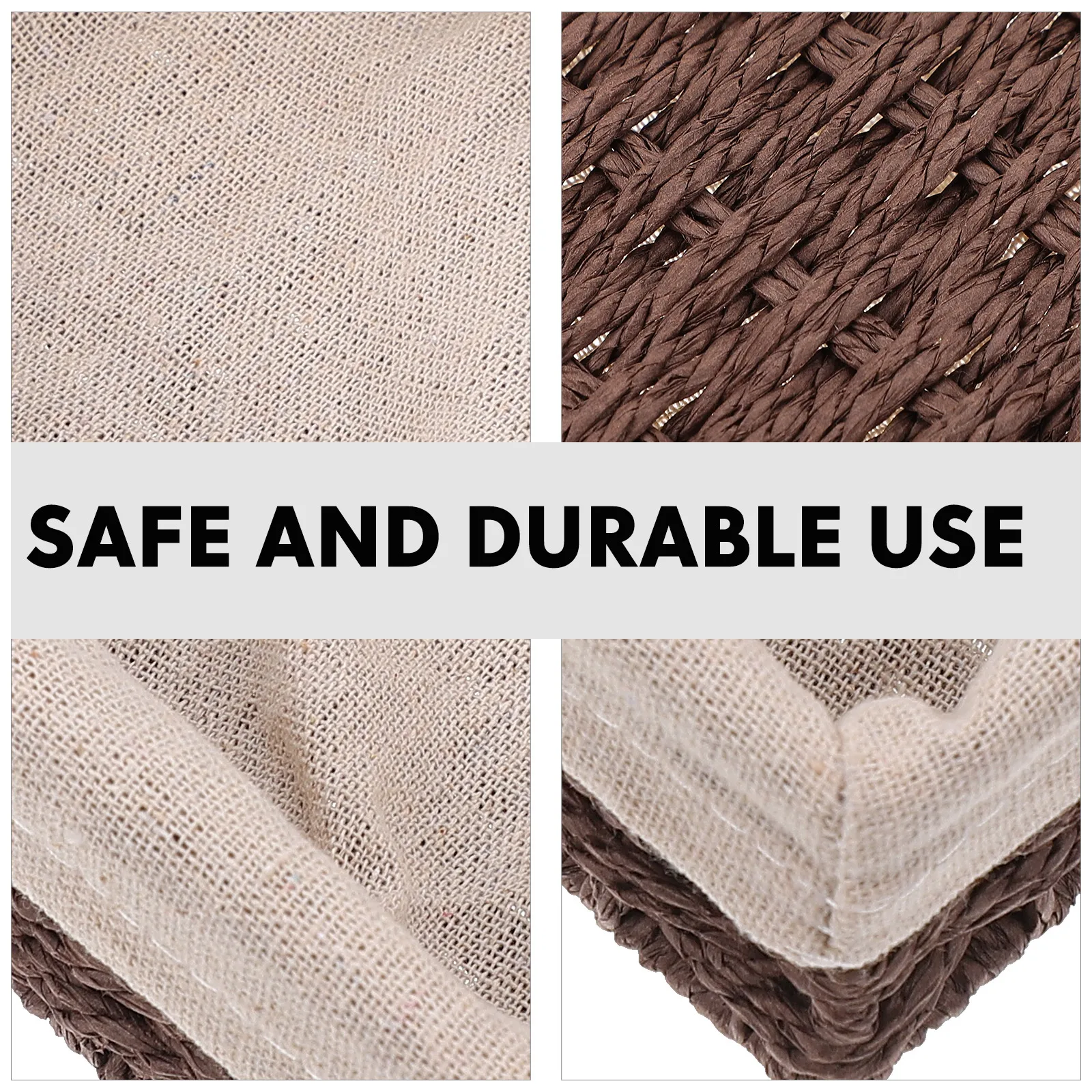 Small Hamper Storage Basket Twine Decorative Bins Woven Cloth Baskets for Office Desktop Sundries Box Household Items
Small Hamper Storage Basket Twine Decorative Bins Woven Cloth Baskets for Office Desktop Sundries Box Household Items