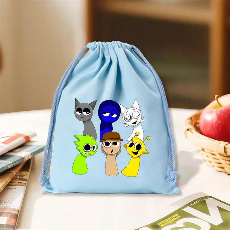 Sprunki Canvas Drawstring Bag Cute Cartoon Printed Bundle Pocket Fashion Cotton Dustproof Sacks Kawaii Candy Gift Package Bags
Sprunki Canvas Drawstring Bag Cute Cartoon Printed Bundle Pocket Fashion Cotton Dustproof Sacks Kawaii Candy Gift Package Bags