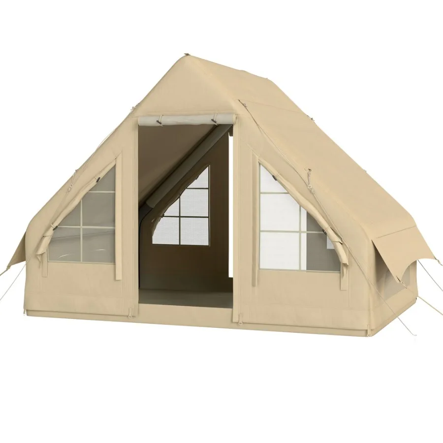 Inflatable Camping Tent with Hand Pump 4 Season Blow Up Tent Waterproof and Windproof with Mesh Windows and Doors
Inflatable Camping Tent with Hand Pump 4 Season Blow Up Tent Waterproof and Windproof with Mesh Windows and Doors