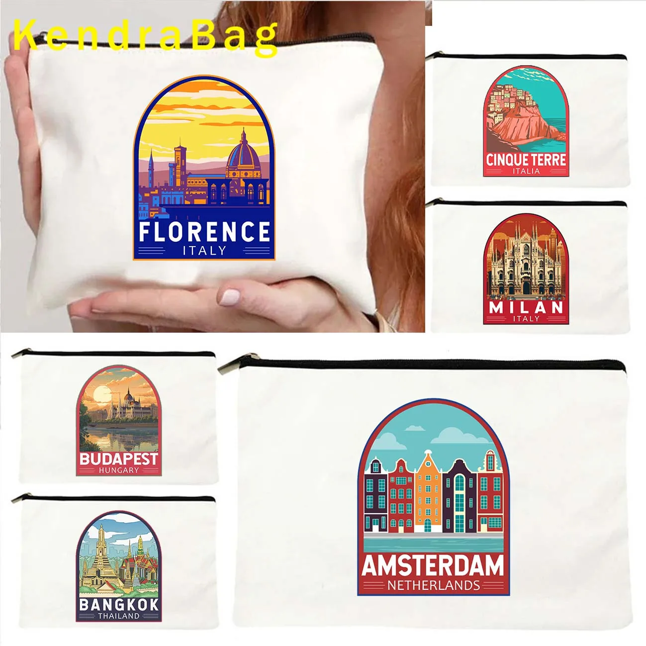 Amsterdam Bangkok Budapest Florence Denver Dubrovnik Spain Japan Seoul Brazil Canvas Cosmetic Makeup Bag Pencil Bag Wallet Pouch
Amsterdam Bangkok Budapest Florence Denver Dubrovnik Spain Japan Seoul Brazil Canvas Cosmetic Makeup Bag Pencil Bag Wallet Pouch