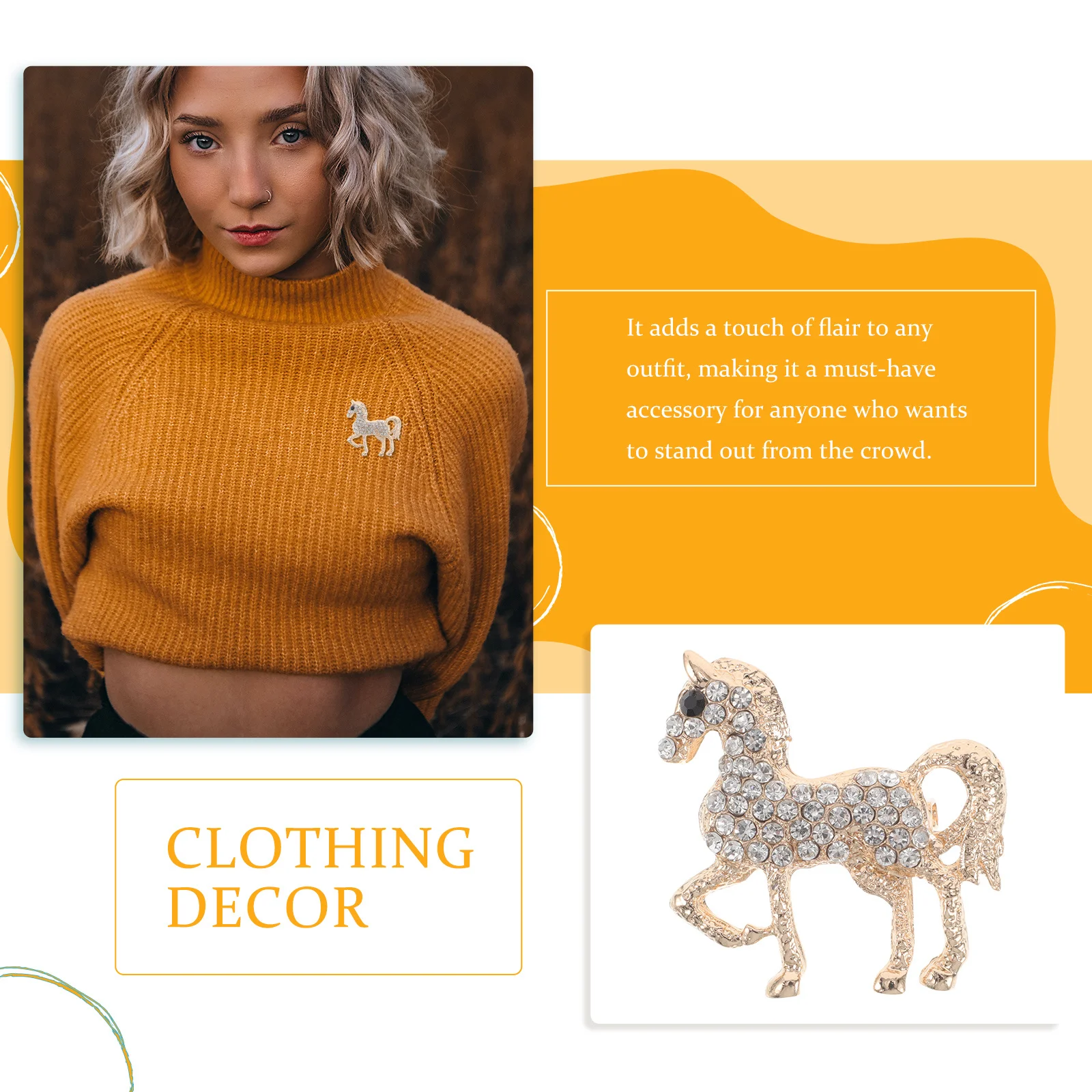 Rhinestone Horse Brooch Pin Animal Brooches For Women Vintage Alloy Lapel Pin Kawaii Dress Scarf Shawl Jewelry Accessory
Rhinestone Horse Brooch Pin Animal Brooches For Women Vintage Alloy Lapel Pin Kawaii Dress Scarf Shawl Jewelry Accessory