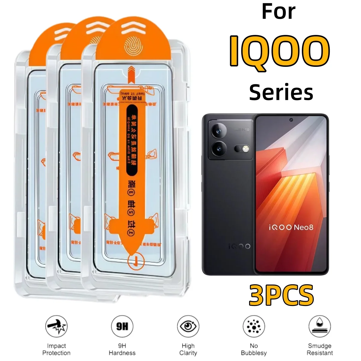 3Pcs For VIVO iQOO Tempered Glass Series Screen Protector iQOO 15 13 12 Neo11 10 9 Z10 Z9 U5X Dust-Free Mobile Accessories
3Pcs For VIVO iQOO Tempered Glass Series Screen Protector iQOO 15 13 12 Neo11 10 9 Z10 Z9 U5X Dust-Free Mobile Accessories