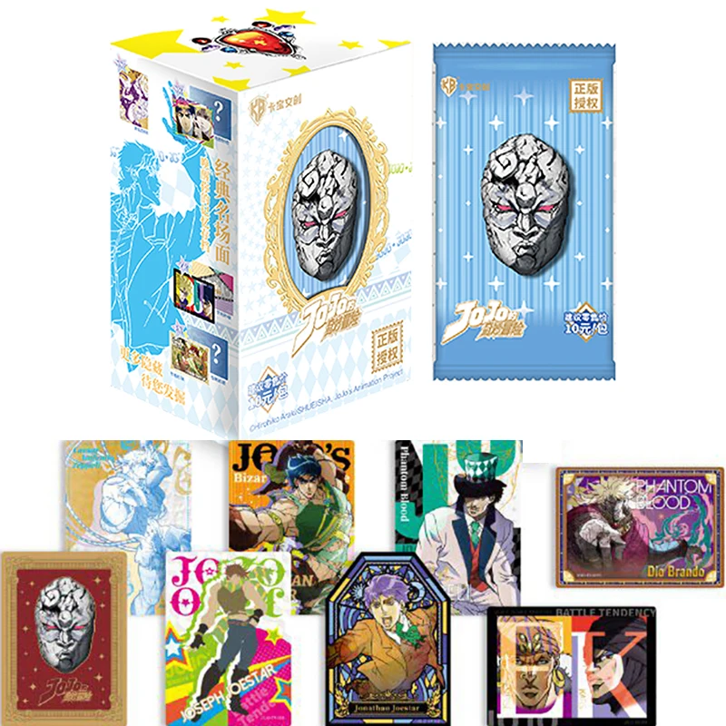 Genuine JoJo's Anime Collection Cards Gold Stamping Character Cards Phantom Blood Battle Booster Pack Anime Peripheral Toy Gifts
Genuine JoJo's Anime Collection Cards Gold Stamping Character Cards Phantom Blood Battle Booster Pack Anime Peripheral Toy Gifts