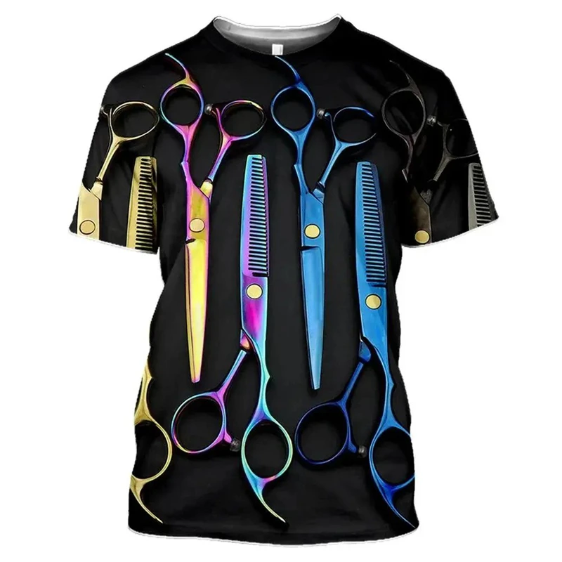 Classic Retro Men's 3D Printing T-Shirt Barber Tools Graphic O-Neck Short Sleeve Tees Hip Hop Trend Personality Fashion Tops
Classic Retro Men's 3D Printing T-Shirt Barber Tools Graphic O-Neck Short Sleeve Tees Hip Hop Trend Personality Fashion Tops