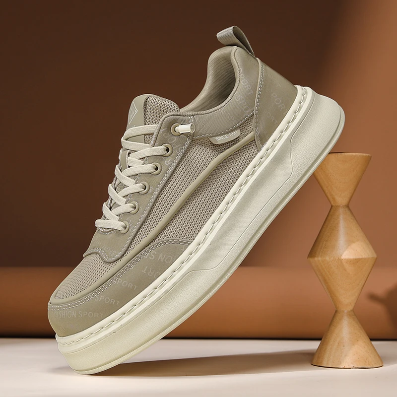 Fashion Student Height Increasing Sneakers Men Classic Lace Up Skate Shoes Soft Sole Anti Slip Casual Sports Platform Shoes
Fashion Student Height Increasing Sneakers Men Classic Lace Up Skate Shoes Soft Sole Anti Slip Casual Sports Platform Shoes