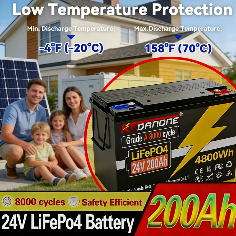 24V NEW LIFEPO4 32700 200AH Battery Is Integrated with BMS 200A for RV Solar External Rechargeable Network Lithium Iron Phosphat
24V NEW LIFEPO4 32700 200AH Battery Is Integrated with BMS 200A for RV Solar External Rechargeable Network Lithium Iron Phosphat