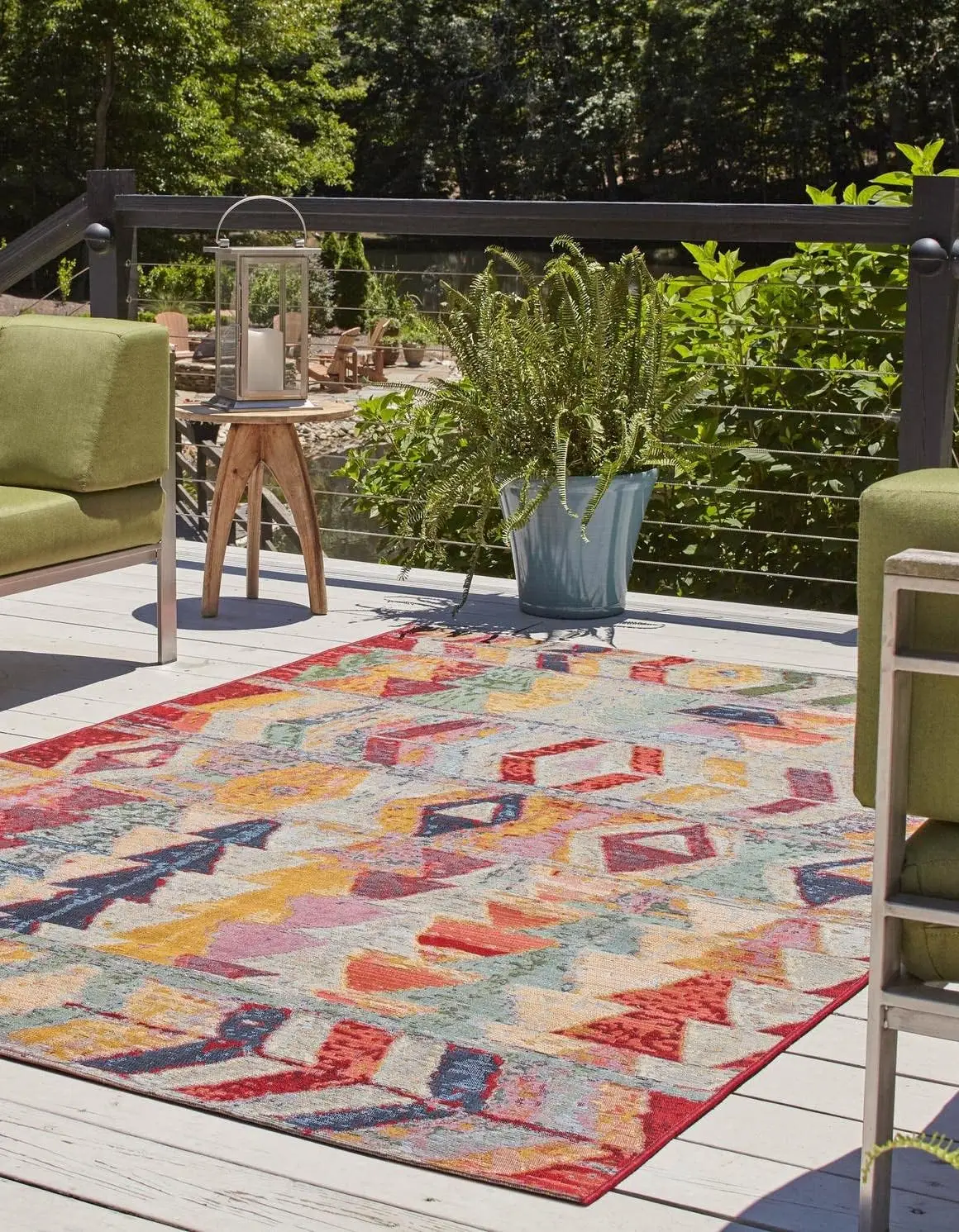 Outdoor Modern Collection Area Rug - Tamarindo (5' 3" x 8' Rectangle, Multi/ Burgundy)
Outdoor Modern Collection Area Rug - Tamarindo (5' 3" x 8' Rectangle, Multi/ Burgundy)