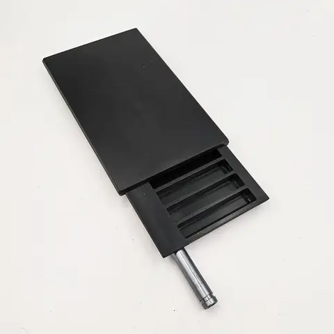 8 Compartments Plastic Snuff Kit Container with Sild Lid in Aluminum Straw 8 Slots Pocket Size Portable Storage Box