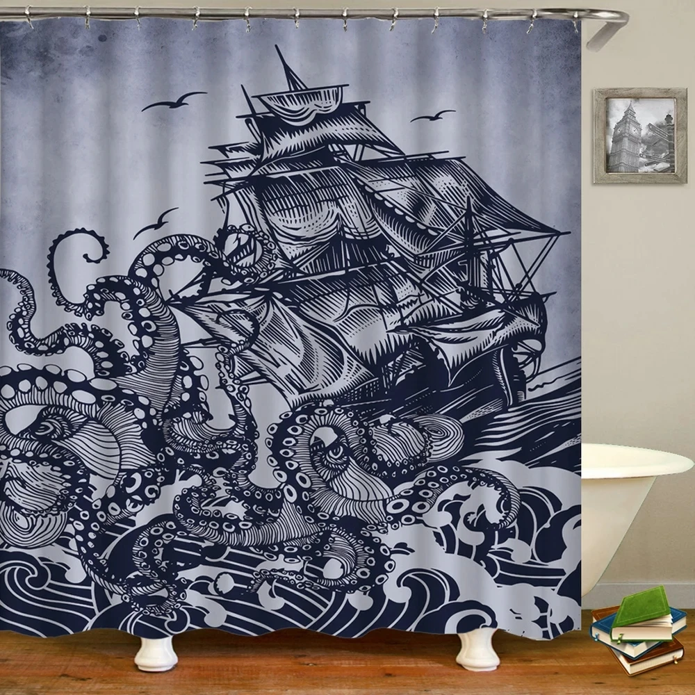 Sea animal Shower Curtain Sea animal Octopus Family Bathroom Shower Curtain decoration
Sea animal Shower Curtain Sea animal Octopus Family Bathroom Shower Curtain decoration