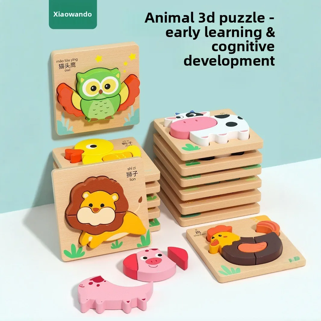 Wooden Puzzle Blocks for Toddlers 1-3 Years Old Early Learning Educational Toys for Boys Girls
Wooden Puzzle Blocks for Toddlers 1-3 Years Old Early Learning Educational Toys for Boys Girls