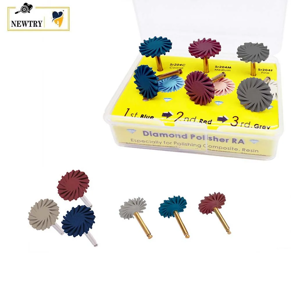 2 Boxes Dental Lab Polish Wheel Kit RA2.35mm Tooth Restorative Composite Resin Smooth Grinding Pre-polishing Diamond Rubber Disc
2 Boxes Dental Lab Polish Wheel Kit RA2.35mm Tooth Restorative Composite Resin Smooth Grinding Pre-polishing Diamond Rubber Disc